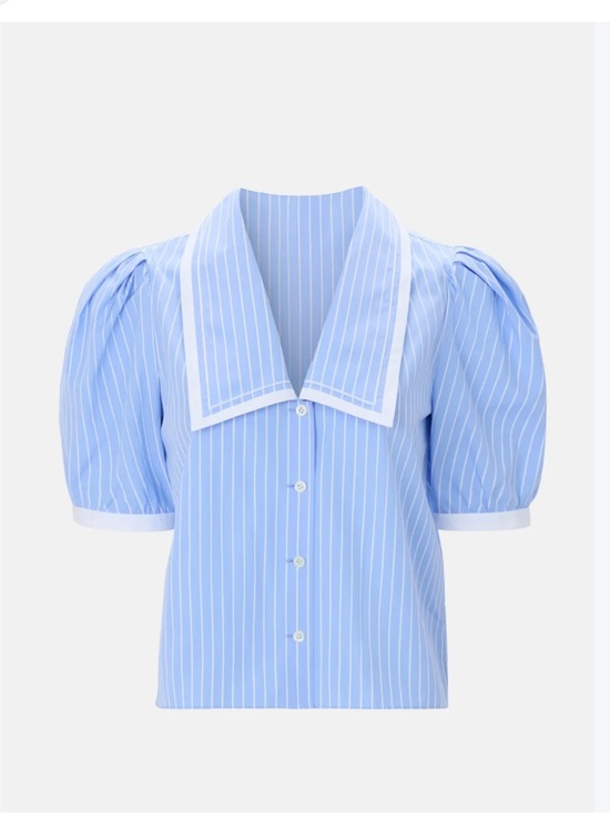 Frame Denim Tops - FRAME Stripe Sailor Blouse